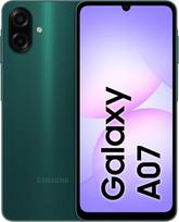 „Samsung Galaxy A07 LTE“, „Android“ išmanusis telefonas, 128GB atminties, 4GB RAM, žalia spalva, 6 operacinės sistemos atnaujinimai, didelis ekranas, 6 nm procesorius (Jungtinių Arabų Emyratų versija)