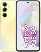 „Samsung Galaxy A35 5G“ išmanusis telefonas, „Android“ telefonas be sutarties, 128GB / 6GB RAM, 2 dienų baterijos veikimo laikas, 50 MP kamera, spalva „Awesome Lemon“