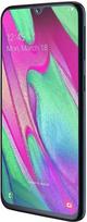 „Samsung Galaxy A40“ juodos spalvos mobilusis telefonas, 4G, dvi SIM kortelės, 5,9 colių „Super AMOLED“ ekranas, FHD+ raiška, 8 branduolių procesorius, 64GB, 4GB RAM, 16 MP + 5 MP + 25 MP kameros