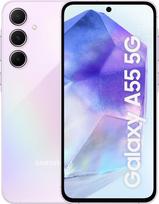 „Samsung Galaxy A55 5G“ išmanusis telefonas, „Android“ telefonas be sutarties, 128GB – 8GB RAM, 2 dienų baterijos veikimo trukmė, 50 MP kamera, spalva „Awesome Lilac“, 2,5 metų garantija