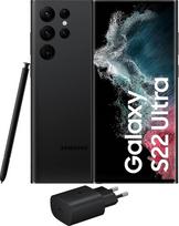 „Samsung Galaxy S22 Ultra 5G“, su įkrovikliu, „Android“ išmanusis telefonas be SIM kortelės, 128GB, 6,8 colių ¹ „Dynamic AMOLED 2X“ ekranas, 5 fotoaparatai, 108 MP, „Phantom Black“, 2022 m. [itališka versija]
