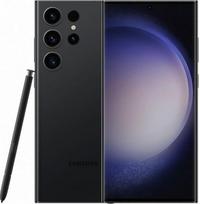„Samsung Galaxy S23 Ultra 5G“ išmanusis telefonas, dvi SIM kortelės, 12GB RAM / 512 vidinė atmintis, 6,8 colių OLED ekranas, 3088 x 1440 pikselių, 120 Hz, 4 kartus didinanti galinė kamera (200 MP), 10 MP priekinė kamera, „Phantom Black“ spalva