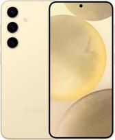 „Samsung Galaxy S24 5G“ išmanusis telefonas, dvi SIM kortelės, 8GB RAM / 128 vidinė atmintis, 6,2 colio OLED ekranas, 2340 x 1080 pikselių, 120 Hz, trys kameros (50 MP, 12 MP, 10 MP), priekinė kamera, gintaro geltonumo spalva