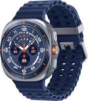 „Samsung Galaxy Watch Ultra“ išmanusis laikrodis – 2025 m. versija, 47 mm, titano mėlyna spalva, LTE (versija CAD ir garantija) – tvirtas titano korpusas, „Cushion“ dizainas, greitojo veikimo mygtukas, dirbtinio intelekto pagrįsta sveikatos stebėsena
