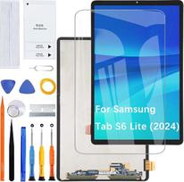 „Samsung Tab S6 Lite 2024 P620 P625“ ekranas, juodos spalvos | Su remonto rinkiniu, TFT LCD, HD ekranas, ekrano keitimas