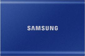 „Samsung T7“ nešiojamasis SSD – 500GB – išorinis USB 3.2 Gen.2 SSD, indigo mėlynos spalvos (MU-PC500H/WW)
