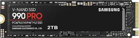 „Samsung“ 990 PRO NVMe M.2 SSD, 2 TB, PCIe 4.0, skaitymo greitis 7450MB/s, rašymo greitis 6900MB/s, vidinis SSD, vidinis SSD, skirtas žaidimams ir vaizdo redagavimui, juodos spalvos, MZ-V9P2T0BW