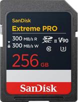 „SANDISK Extreme PRO“ 256GB SDXC UHS-II kortelė (skaitymo ir rašymo greitis iki 300MB/s, V90, 8K)