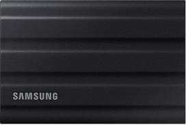 „Samsung“ nešiojamasis SSD „T7 Shield“, 2 TB, USB 3.2 Gen.2, skaitymo greitis 1050MB/s, rašymo greitis 1000MB/s, patvarus išorinis kietasis diskas, skirtas naudoti lauke su „Mac“, kompiuteriais ir išmaniaisiais telefonais, juodos spalvos, MU-PE2T0S/EU