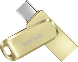 „SANDISK Ultra Dual Drive Luxe“ USB Type-C ir Type-A, išmaniojo telefono atminties kortelė, 256GB (mobilioji atminties kortelė, USB 3.2 Gen 1, pasukamas dizainas, 400MB/s skaitymo greitis, USB Type-C ir Type-A jungtys, automatinis atsarginių kopijų kūri