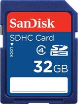 „SanDisk“ SDSDB-032G-B35 32GB SDHC 4 klasės atminties kortelė – mėlyna (etiketė gali skirtis)