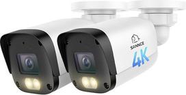 „SANNCE 2“ PoE 4K lauko stebėjimo kamera – spalvotas naktinis matymas 20 m