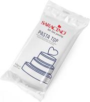 „Saracino Top“ cukrinė pasta glazūrai, 1000 g, fondantas, pagaminta Italijoje, balta spalva