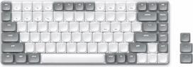 „SATECHI Mechanical SM1“ „Bluetooth“ klaviatūra, JAV kokybės, šviesiai pilkos spalvos | 84 klavišai, 75 % išdėstymas, apšvietimas, baterija, skirta žaidimams, „Mac“ ir „Windows“ kompiuteriams