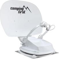 „Satmex 55 Plus“ – visiškai automatinė palydovinė antena – balta | Montuojama ant kemperio, aukštis tik 16 cm, „Bluetooth“, platus priėmimo diapazonas