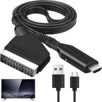 „Scart“ į HDMI keitiklis, „viskas viename“ kabelis su „Scart“ įvestimi ir HDMI išvestimi bei USB kabeliu, HD 720P/1080P skiriamoji geba, skirtas HDTV, monitoriui, projektoriui, PS3, Xbox, „Blu-Ray“, DVD, „Sky“, STB