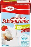 „Schlagfix“ veganiškas plaktos grietinėlės pakaitalas, 200 ml, laktozės neturinti grietinėlė veganams, skirta maisto gaminimui ir kepimui, 100 % augalinė ir nuostabiai kreminė, taip pat tinka arbatai ir kavai, #GO VEGAN