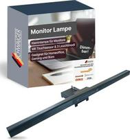 „Schwaiger Monitor“ lempa, reguliuojamo ryškumo LED lempa su spaustuku, stalo lempa