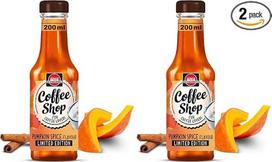 „Schwartau Coffee Shop“ moliūgų prieskonių sirupas – baristos kokybės produktas, skirtas kavos gėrimams ir kavos specialybėms, kavos sirupas tik su natūraliais aromatais, 200 ml (2 vnt. pakuotė)
