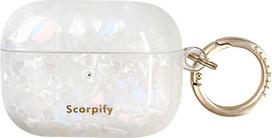 „SCORPIFY“ apsauginis dėklas „AirPods Pro 3“ (3-iosios kartos, 2025 m.) su raktų pakabuku, suderinamas su „Apple AirPod Pro 3“, mielas apsauginis kietasis dėklas, belaidis įkrovimas, ausinių dėklas moterims