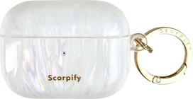 „SCORPIFY“ „AirPods Pro 3“ (3-iosios kartos, 2025 m.) apsauginis dėklas su raktų pakabuku, suderinamas su „Apple AirPods Pro 3“, mielas apsauginis kietasis dėklas, belaidis įkrovimas, ausinių dėklas moterims