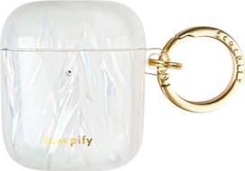 „SCORPIFY“ „AirPods“ dėklas 1 ir 2 (1-oji ir 2-oji kartos, 2016/2019 m.) su raktų pakabuku, suderinamas su „Apple AirPods 1“ ir „2“, mielas apsauginis kietasis dėklas, ausinių dėklas moterims – „Aurora“