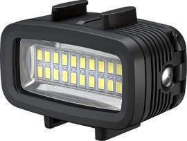„Sea Frogs“ SL-100 700LM nardymo vaizdo papildomo apšvietimo LED lempa, atspari vandeniui iki 40 m, su įmontuotu 1900 mAh įkraunamu akumuliatoriumi ir difuzoriumi, skirta „GoPro“, „SJCAM“ ir „Xiaomi Yi“ sportinėms veiksmo kameroms