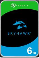 „Seagate SkyHawk“ 6 TB, vidinis kietasis diskas (HDD), vaizdo įrašymas iš iki 64 kamerų, 9 cm, 256MB talpyklė, SATA 6GB/s, sidabrinė spalva, su „Data Rescue“ paslauga (ST6000VXZ09) | DVR/NVR sistemoms optimizuotas vaizdo stebėjimo kietasis diskas „Image