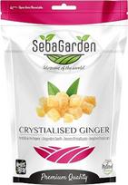 „Seba Garden“ cukruotas imbieras, 1 kg – maišelis su užtrauktuku. Sveiki užkandžiai, aukščiausios kokybės