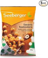„Seeberger“ skrudinti lazdyno riešutų branduoliai, karamelizuoti branduoliai (5 x 150 g)
