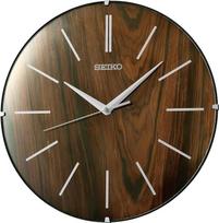 „Seiko“ sieninis laikrodis iš tamsiai rudos medienos