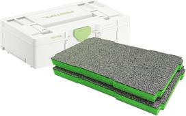 „Shadow Foam“ įdėklų rinkinys | pagamintas „Festool“ ir „TANOS SYS3 L Systainer“ sistemoms | putų pjaustymui ir lupimui (30 mm, žalia)
