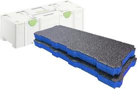 „Shadow Foam“ „Systainer“ SYS3 XXL putų įdėklai [dviejų vnt. rinkinys] – supjaustyti ir nuimami putų įdėklai, skirti „Festool“ ir „Tanos“ SYS3 XXL „Systainer“ dėžėms (50 mm, mėlyni)