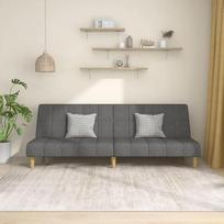 „ShGaxin 375826“ dvivietė išskleidžiama sofa iš šviesiai pilkos spalvos audinio, poilsio sofa, sofos ir kušetės, poilsio sofa, sofa svetainei