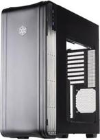 „Silverstone“ „Extended-ATX Tek“ aliuminio „Full Tower“ kompiuterio korpusas, juodos spalvos, FT04B-W