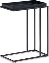 „SIMPLIHOME“ „Garner Tray Top C“ šoniniai staliukai, geležiniai, juodi, 18 colių