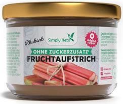 „Simply Keto“ vaisių užtepėlė su eritritoliu „Rabarbarai“ (230 g) – mažai angliavandenių* uogienė be pridėto cukraus – daugiau nei 75 % vaisių – idealiai tinka mažai angliavandenių, keto, paleo, veganiškai ir ketogeninei mitybai