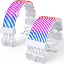 „Sirlyr“ RGB maitinimo bloko prailginimo kabelis, ARGB kompiuterio maitinimo bloko kabelis su lanksčiu LED