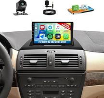 „SIXTOP 2+64G“ „Android 15“ automobilių radijas, skirtas „BMW X3 E83“ (2004–2012 m.) | „CarPlay“ ir „Android Auto“ palaikantis automobilių radijas su 9 colių ekranu, „Bluetooth“, FM, RDS, GPS, „Wi-Fi“, ekvalaizeriu, SWC ir atbulinės eigos kamera