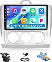 „SIXTOP“ 9 colių IPS ekrano automobilių radijas, skirtas „Ford Focus MK2 Exi MT“ (2004–2011 m.) modeliams. Belaidis „CarPlay“ ir „Android Auto“ palaikantis automobilių radijas su „Screen Mirror Link“, „Bluetooth“, FM radiju, ekvalaizeriu, apšvietimu, rekl