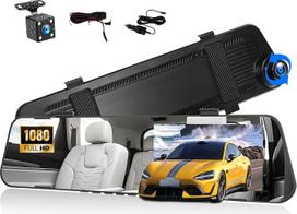 „SIXTOP“ automobilinė vaizdo kamera „Dash Cam“ 1080P, 2 kameros su 4,5 colio ekranu ir atbulinės eigos kamera, parkavimo pagalbos linijos, vienalaikis vaizdo įrašymas priekyje ir gale, ciklinis įrašymas, naktinio matymo funkcija, judesio aptikimas