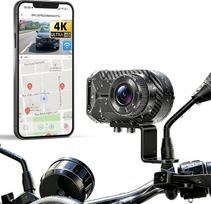 „SIXTOP“ motociklo vaizdo registratorius – 1080P „Full HD“ mini kamera be ekrano su GPS vietos nustatymu, IP66 atsparumu vandeniui, „Wi-Fi“ ir ciklinio įrašymo funkcijomis, skirta motoroleriams ir motociklams