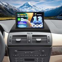 „SIXWIN“ 2+64G „Android 13“ automobilių radijas, skirtas „BMW X3 E83“ (2004–2012 m.) su „CarPlay“ / „Android Auto“, 9 colių jutikliniu ekranu, „Wi-Fi“, GPS, „Bluetooth“, FM/RDS radiju, ekvalaizeriu + atbulinės eigos kamera + mikrofonu
