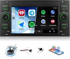 „SIXWIN“ automobilių radijas, skirtas „Ford Focus“, „Fiesta“, „C/S-Max“, „Transit“, „Galaxy“, „Mondeo“ ir „Connect“ modeliams – 7 colių IPS HD jutiklinis ekranas su „CarPlay“, „Android Auto“, „Bluetooth“, FM, AM, RDS, USB, vairo valdymu ir atbulinės eigos