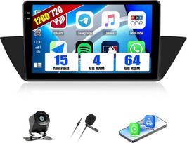 „SIXWIN“ 4+64G „Android 15“ automobilių radijas, skirtas „BMW X1 E84“ (2009–2015 m.) su belaidžiu „CarPlay“ / „Android Auto“, 1280 x 720, 10 colių HD „InCell“ jutiklinis ekranas su „Wi-Fi“, GPS, „Bluetooth“, FM/RDS radiju, USB, ekvalaizeriu ir atbulinės e