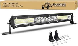 „SKYWORLD“ plonas LED darbo žibintas, 15 colių (38 cm), 144 W šviesos juosta