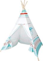 „Small Foot“ indėnų tipi 110 x 170 cm, baltos ir mėlynos spalvos