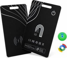 „Smart Tracker“ kortelė, suderinama su „Apple Find My“ ir „Google Find Hub“, „Wallet Finder“ kortelė, skirta „iPhone“ ir „Android“ įrenginiams, belaidis, įkraunamas, ypač plonas „Bluetooth“ sekiklis, daiktų ieškiklis, skirtas