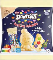 „SMARTIES“ „Festive Friends“ baltojo Kalėdų šokolado, 1 vnt. pakuotė (1 x 65 g)