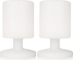 „Smartwares Ranex 5000.472“ – belaidis, įkraunamas 5 vatų LED stalo šviestuvas, skirtas naudoti patalpose ir lauke (2 vnt. rinkinys)